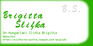 brigitta slifka business card